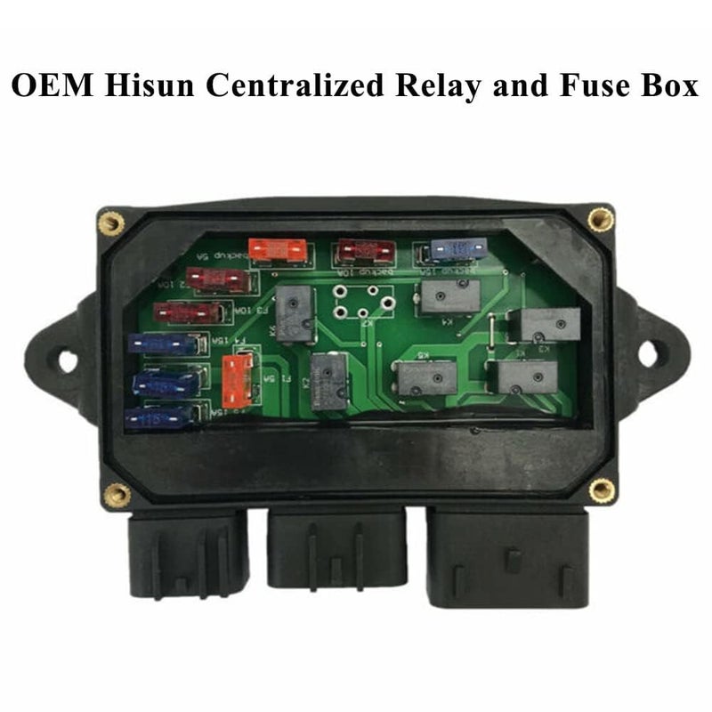 Chikia OEM Hisun 400 500 700 Central Relay Fuse Box Compatible with Hisun UTV ATV 500,700,Coleman 400 500 700,Axis 500 700 Cub Cadet Challenger MSU500 MSU700 - Image 2
